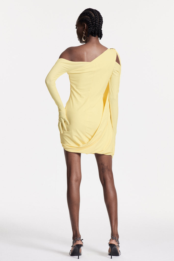 Stylish beautiful dress | Chlodechilda Shawl Asymmetric Mini Dress - Ideal for special occasions