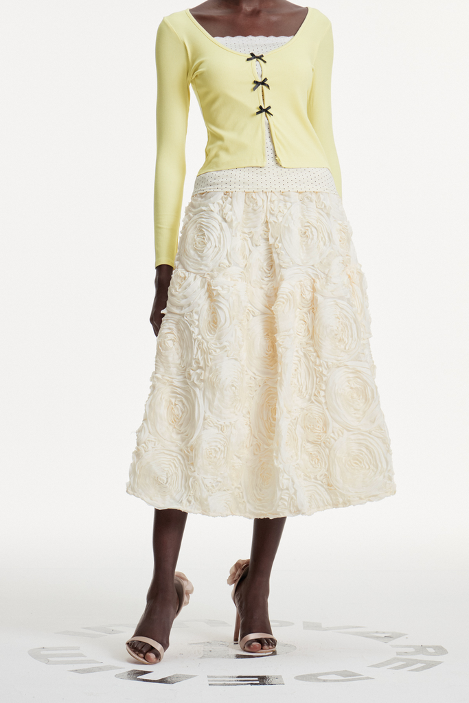 Shop  beautiful maxi - Perfect for special occasions | Chlodomer Flower Ruch Maxi Skirt