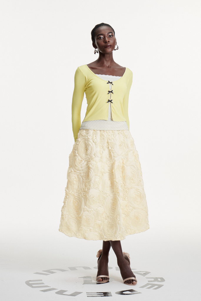 Chlodomer Flower Ruch Maxi Skirt - Stylish beautiful maxi for special occasions | Buy Online