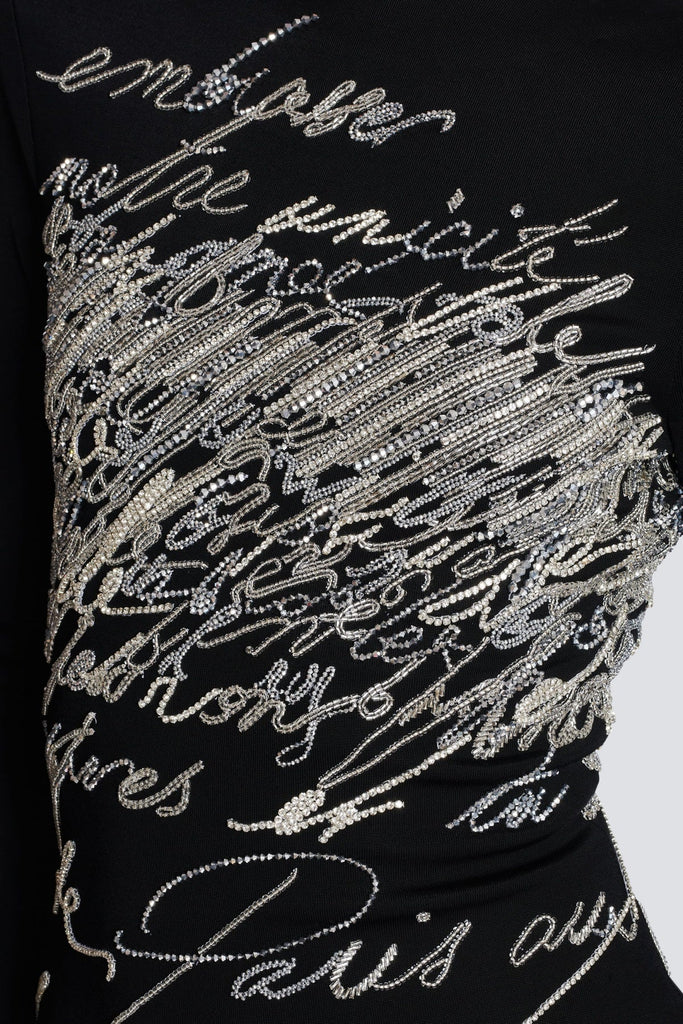 Shop  beautiful dress - Perfect for special occasions | Choca Letter Embroidery Mini Dress