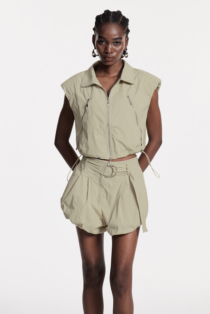 Chodesh Drawstring Sleeveless Top - Stylish beautiful dress for special occasions | Buy Online