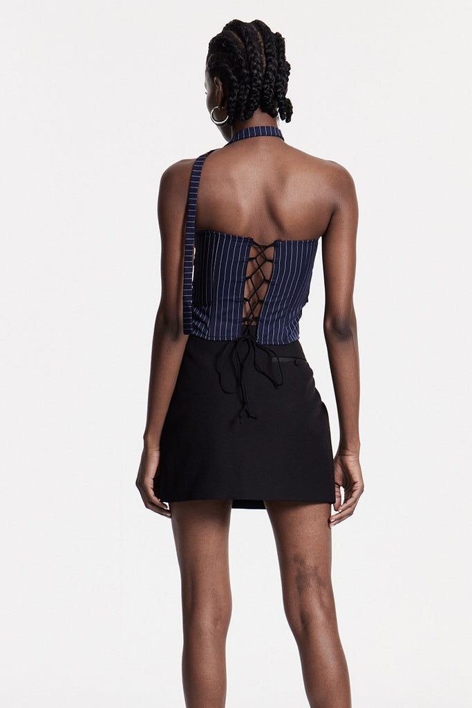 Stylish beautiful dress | Chrissie Stripe Lace Corset Top - Ideal for special occasions