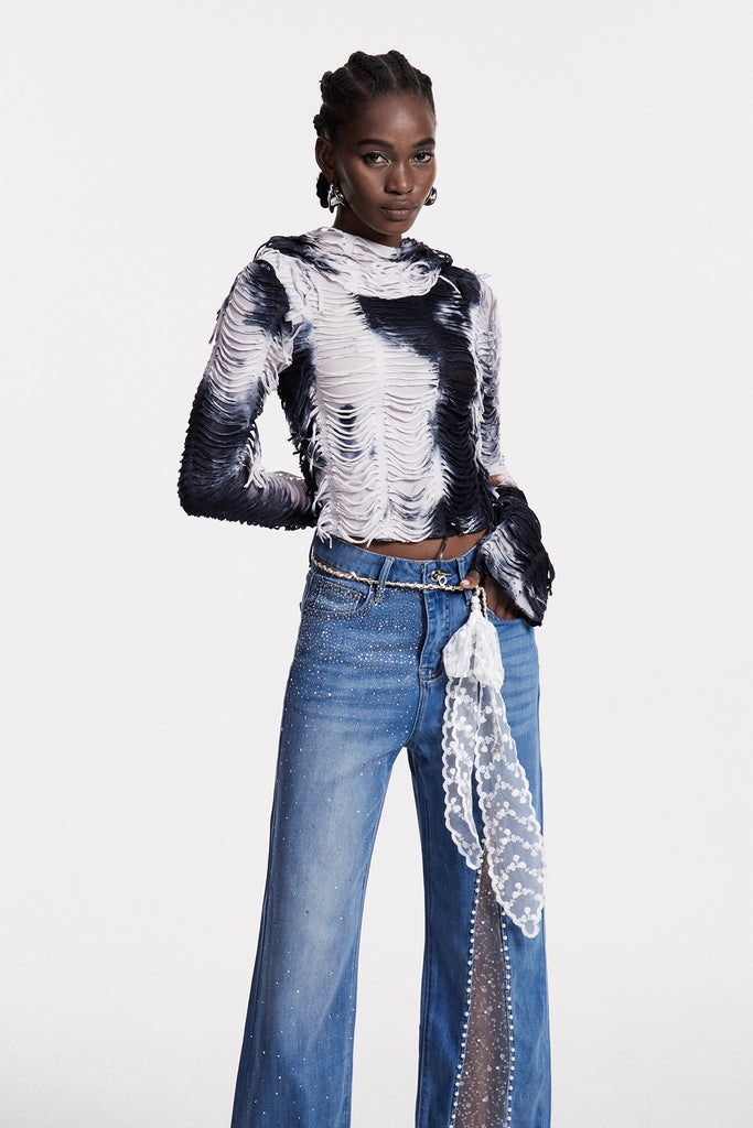 Shop  beautiful dress - Perfect for special occasions | Christabelle Cutout Tie Dye Top