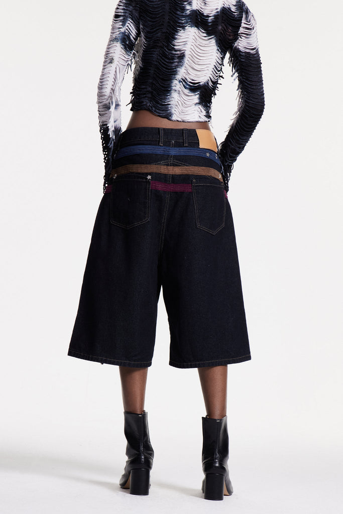 Stylish beautiful midi | Christal Deconstruct Midi Jeans - Ideal for special occasions