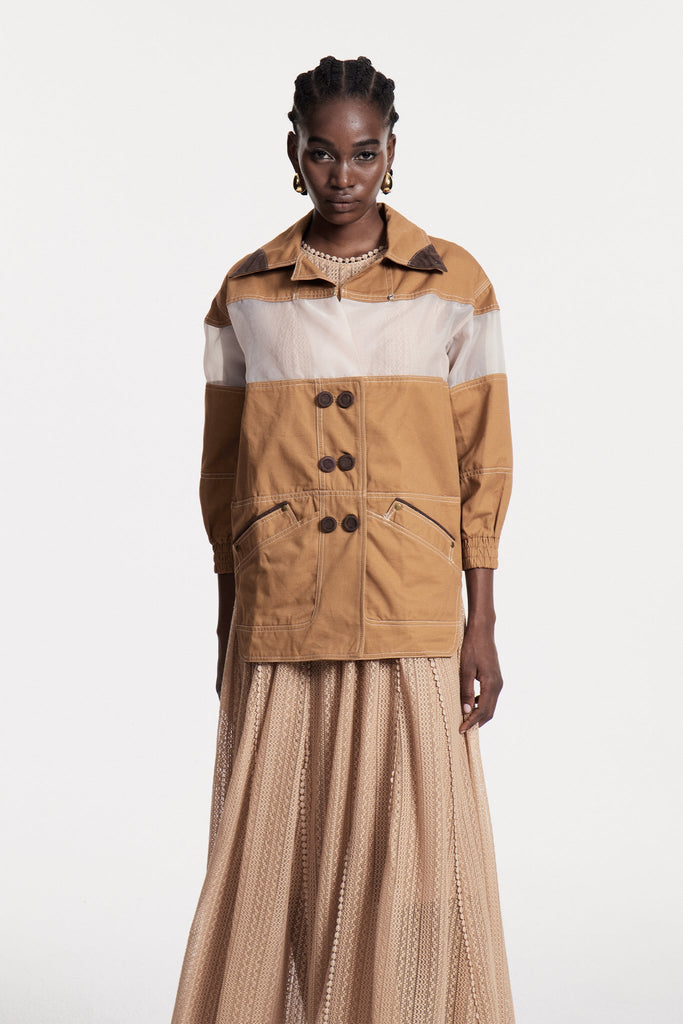 Stylish beautiful dress | Christelle Deconstruct Mesh Jacket - Ideal for special occasions