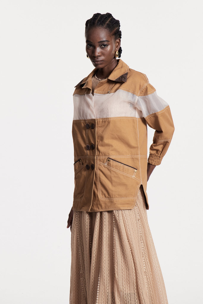 Christelle Deconstruct Mesh Jacket - Stylish beautiful dress for special occasions | Buy Online