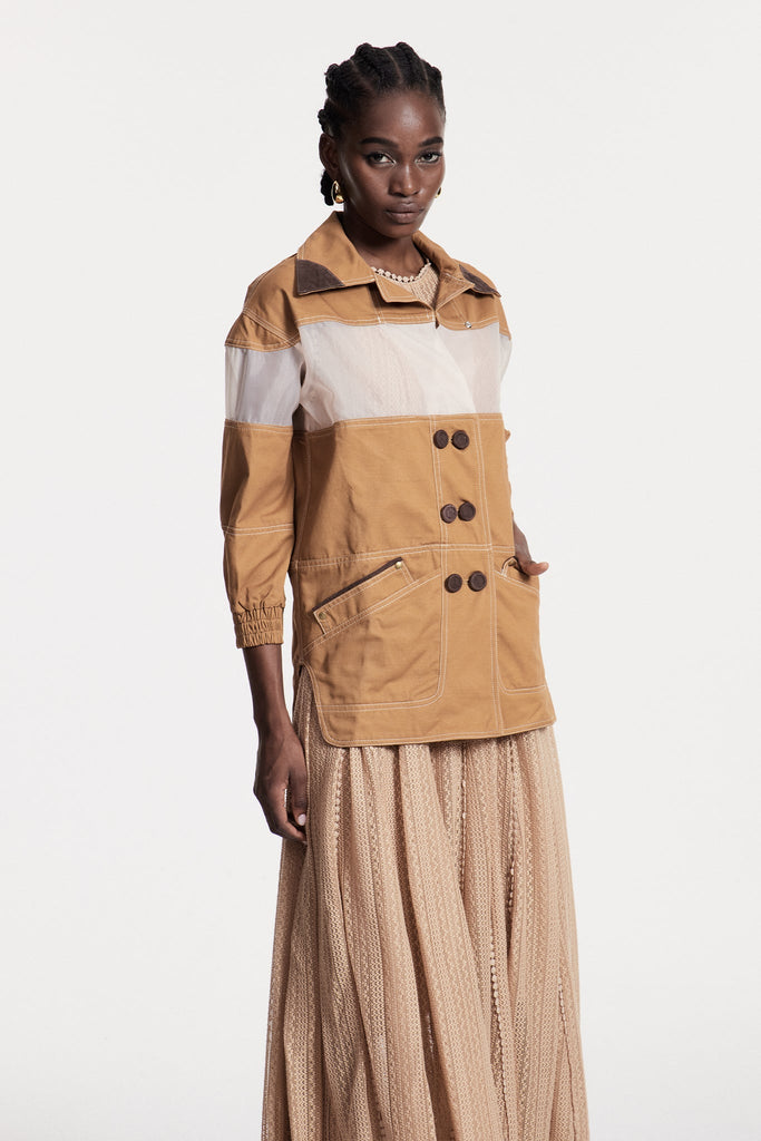 Christelle Deconstruct Mesh Jacket - Stylish beautiful dress for special occasions | Buy Online