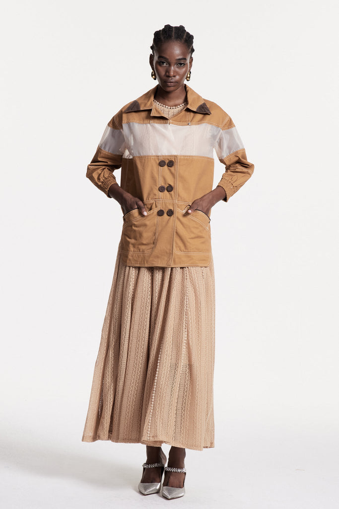 Stylish beautiful dress | Christelle Deconstruct Mesh Jacket - Ideal for special occasions