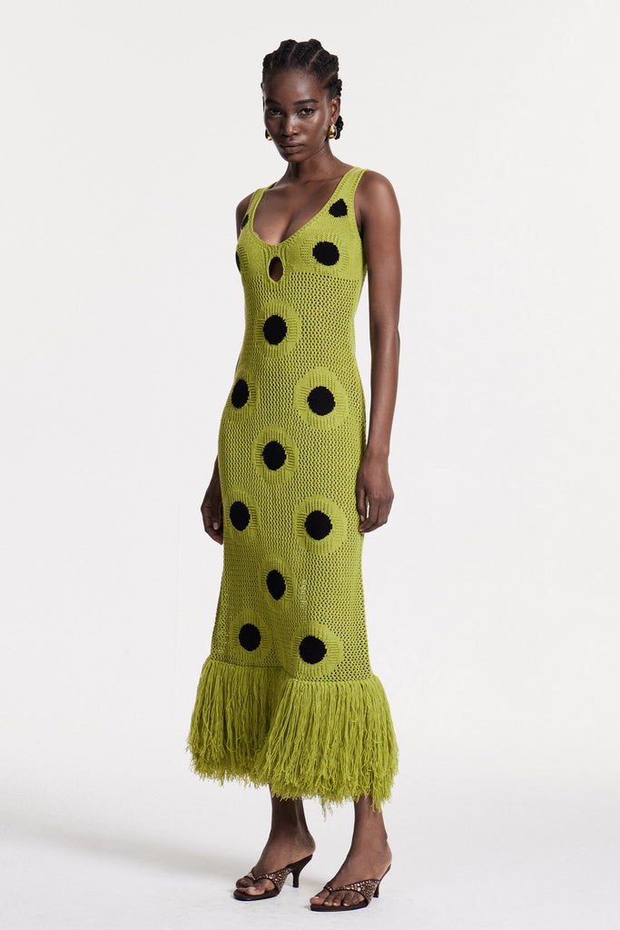 Shop  beautiful dress - Perfect for special occasions | Christen Fringe Knit Maxi Dress