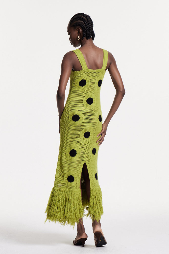 Christen Fringe Knit Maxi Dress - Stylish beautiful dress for special occasions | Buy Online