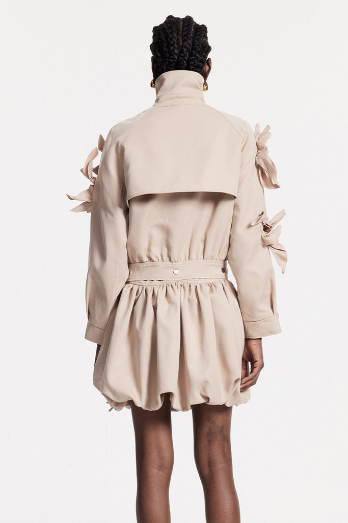 Christiaan Flower Ruch Skirt Set - Stylish beautiful dress for special occasions | Buy Online