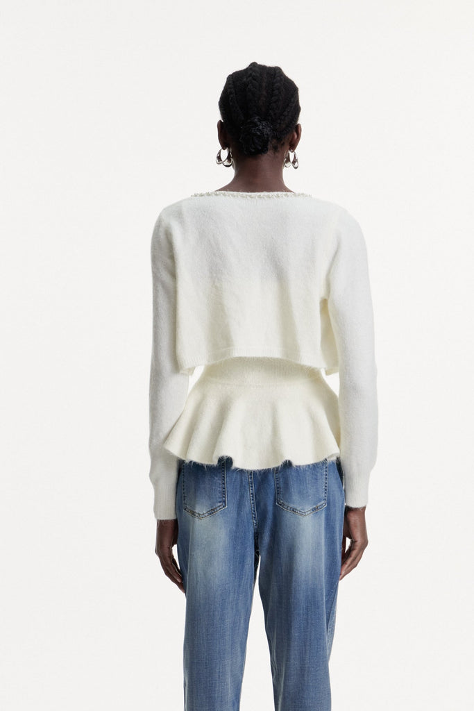 Shop  beautiful dress - Perfect for special occasions | Christoforos Pearl Ruffle Top