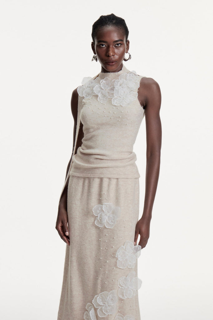 Christoph Flower Pearl Skirt Set - Stylish beautiful dress for special occasions | Buy Online