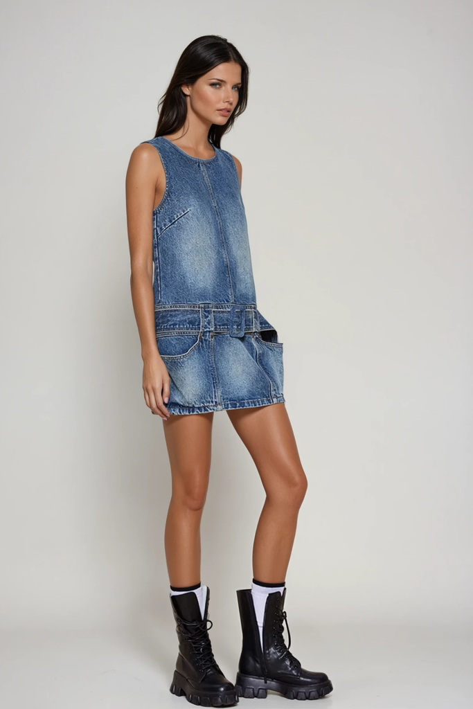 Shop  beautiful dress - Perfect for special occasions | Ciar Sleeveless Denim Mini Dress