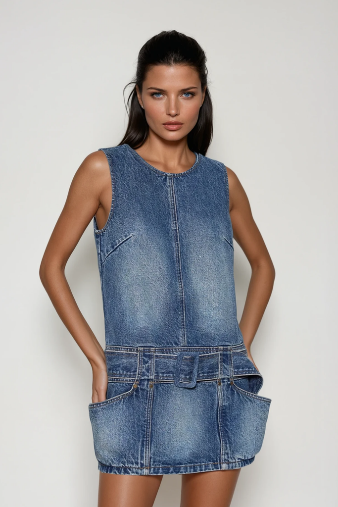 Shop  beautiful dress - Perfect for special occasions | Ciar Sleeveless Denim Mini Dress