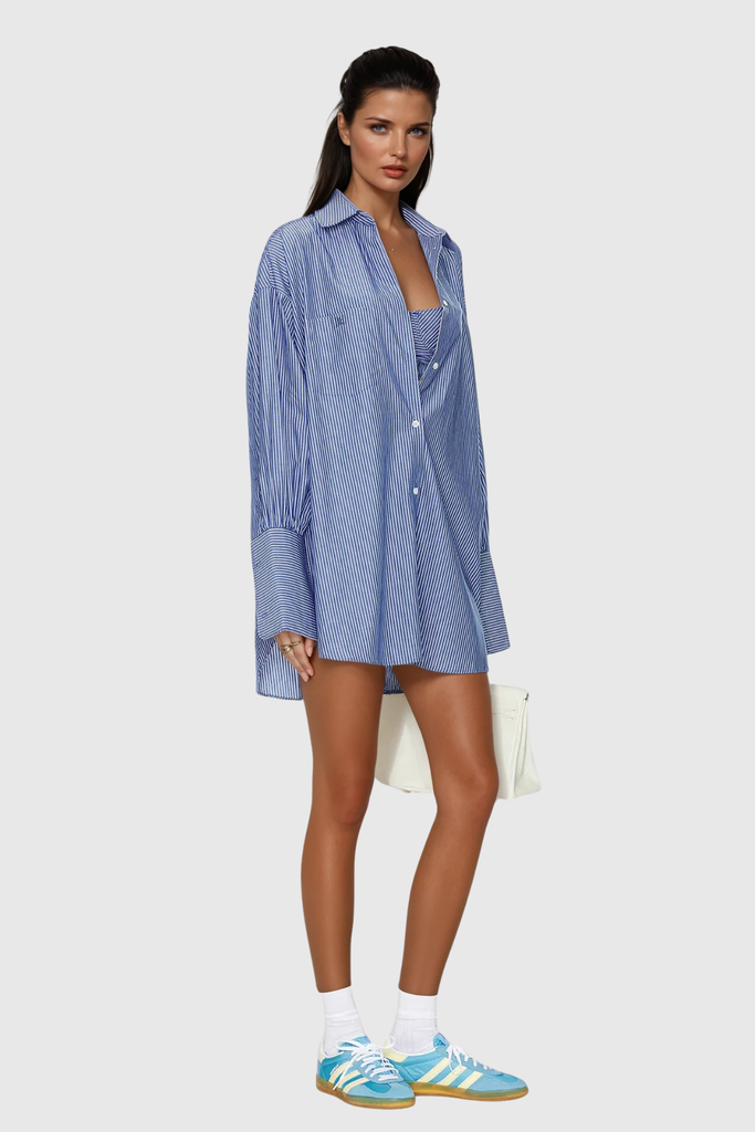 Cicely Stripe Long Sleeve Shirt - Stylish beautiful dress for special occasions | Buy Online