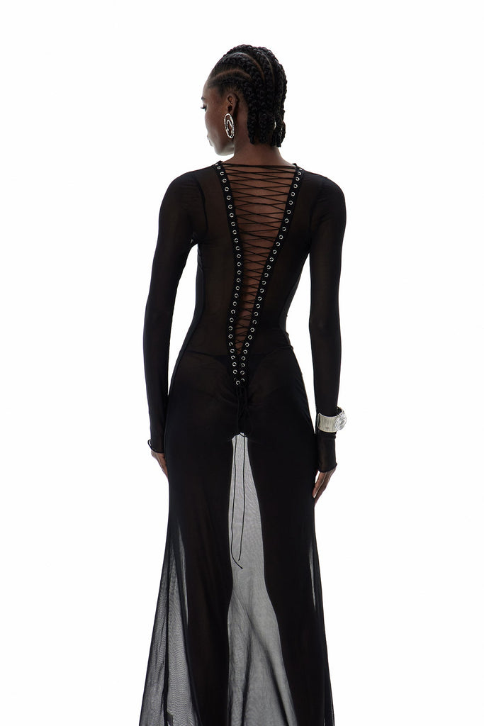 Stylish beautiful dress | Cierra Backless Lace Up Maxi Dress - Ideal for special occasions