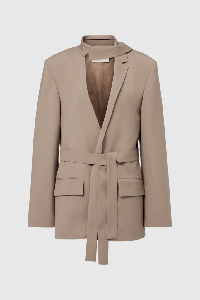 Stylish beautiful dress | Cili Asymmetric Plunge Blazer - Ideal for special occasions