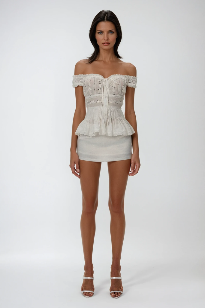 Shop  beautiful dress - Perfect for special occasions | Cipactli Off Shoulder Ruch Top