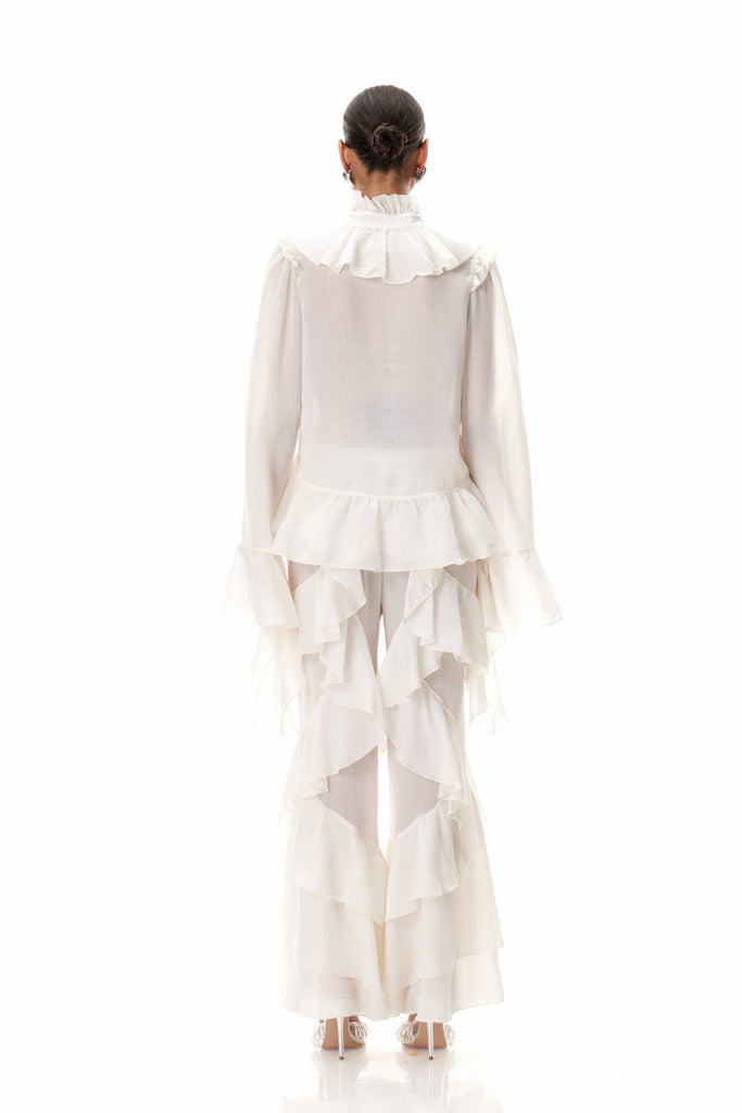 Cirila Ruffle Pants Set - Stylish beautiful dress for special occasions | Buy Online