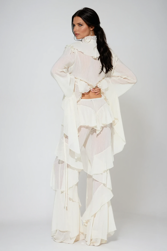 Cirila Ruffle Pants Set - Stylish beautiful dress for special occasions | Buy Online