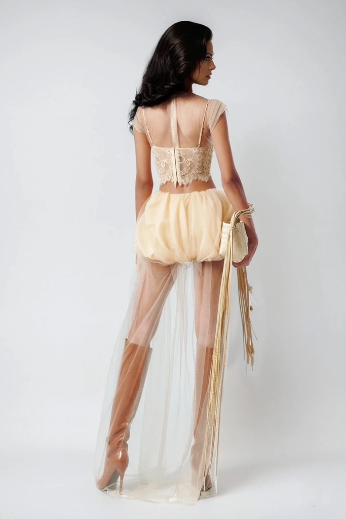 Shop  beautiful dress - Perfect for special occasions | Ciro Lace Mesh Skirt Set