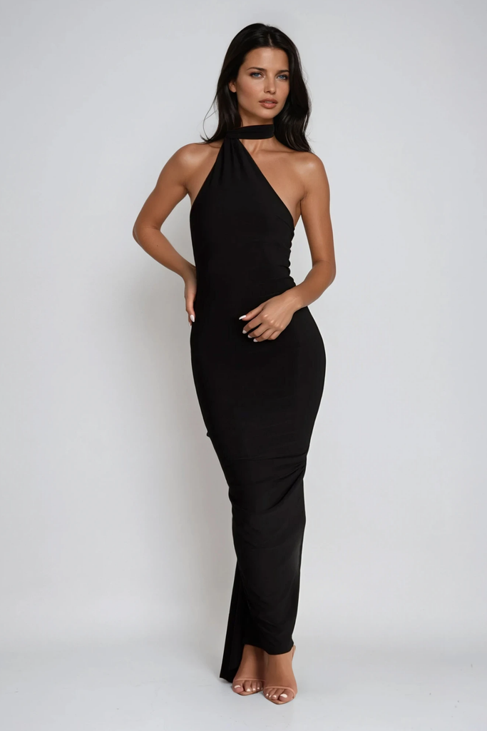 Cissy Backless Scarf Maxi Dress - Stylish beautiful dress for special occasions | Buy Online