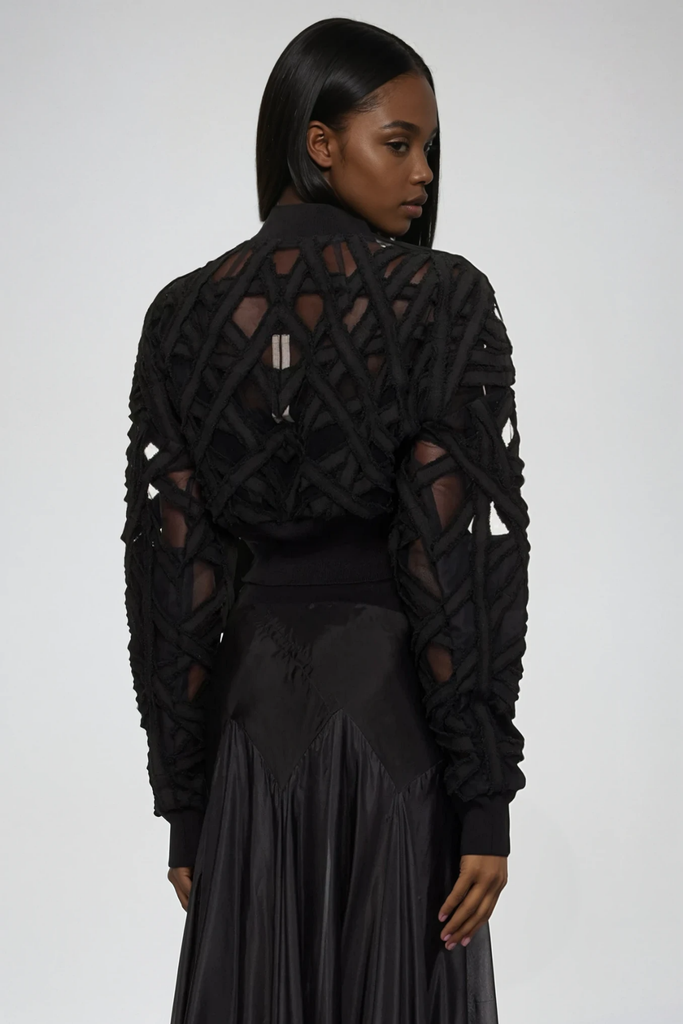 Clarette Deconstruct Cutout Jacket - Stylish beautiful dress for special occasions | Buy Online