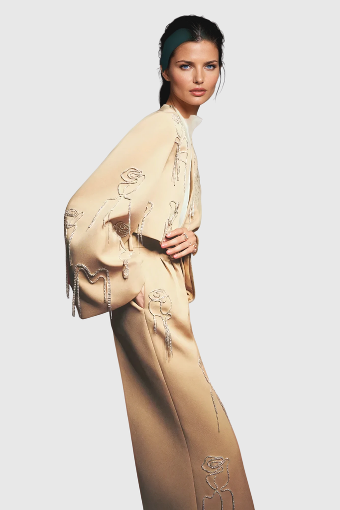 Shop  beautiful dress - Perfect for special occasions | Clarisa Rhinestone Chain Pants Set