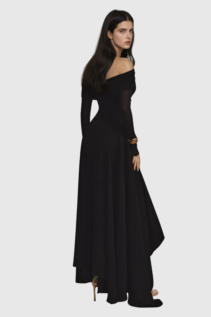 Shop  beautiful dress - Perfect for special occasions | Clarisse Asymmetric Cutout Ruffle Maxi Dress