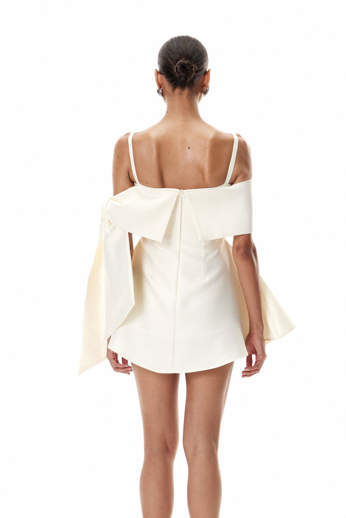 Claudius Spaghetti Asymmetric Mini Dress - Stylish beautiful dress for special occasions | Buy Online