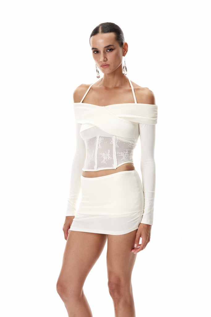 Shop  beautiful dress - Perfect for special occasions | Cleisthenes Off Shoulder Corset Skirt Set