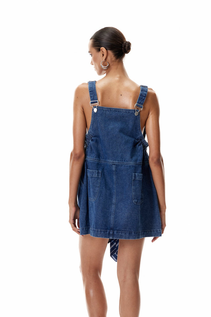 Shop  beautiful dress - Perfect for special occasions | Clemmie Bow Denim Mini Dress
