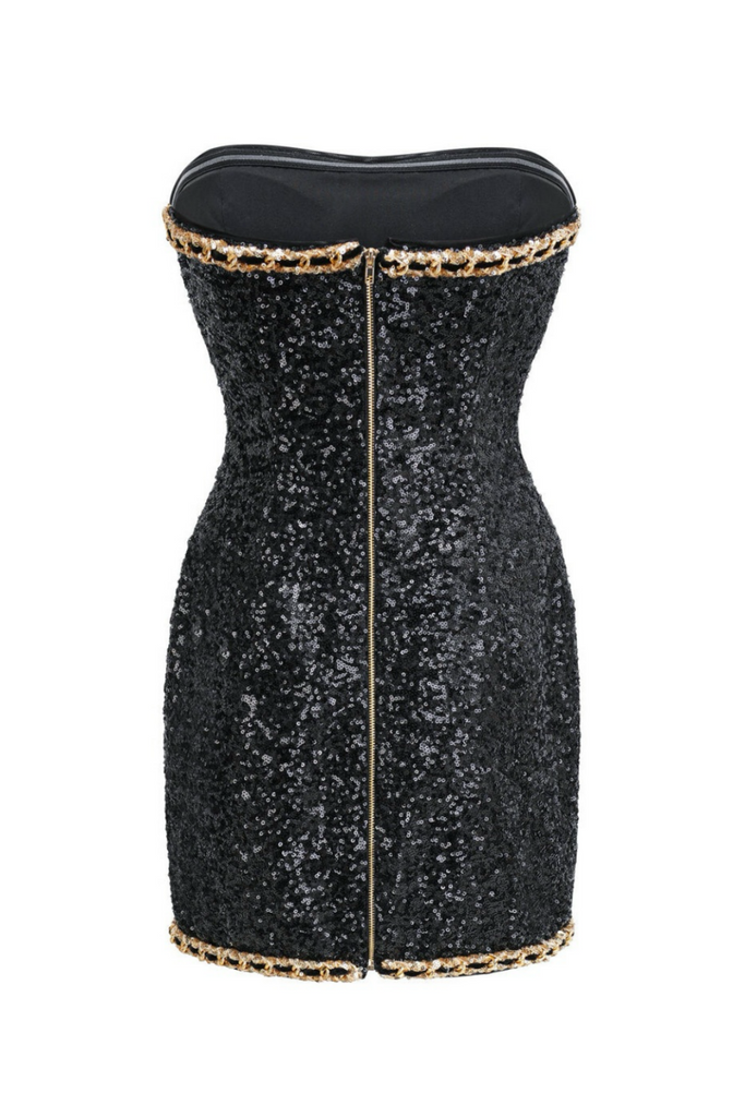 Stylish beautiful dress | Cleo Sequin Embellished Strapless Mini Dress - Ideal for special occasions