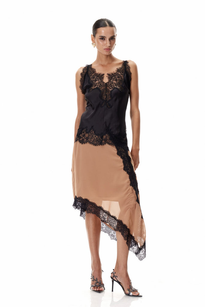 Cleopas Lace Asymmetric Maxi Skirt - Stylish beautiful maxi for special occasions | Buy Online