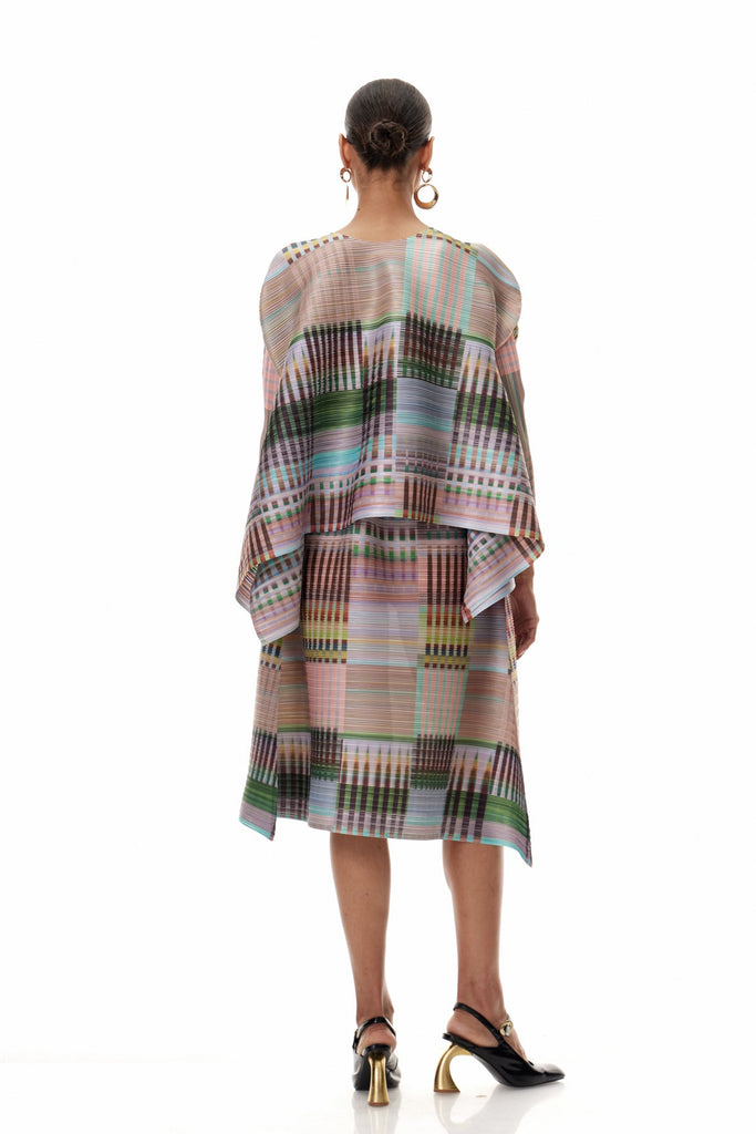 Cleophas Grid Skirt Set - Stylish beautiful dress for special occasions | Buy Online