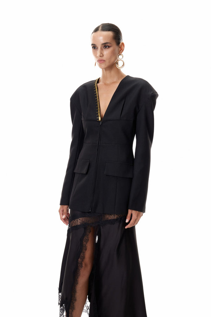 Shop  beautiful dress - Perfect for special occasions | Climent Embellished Plunge Blazer