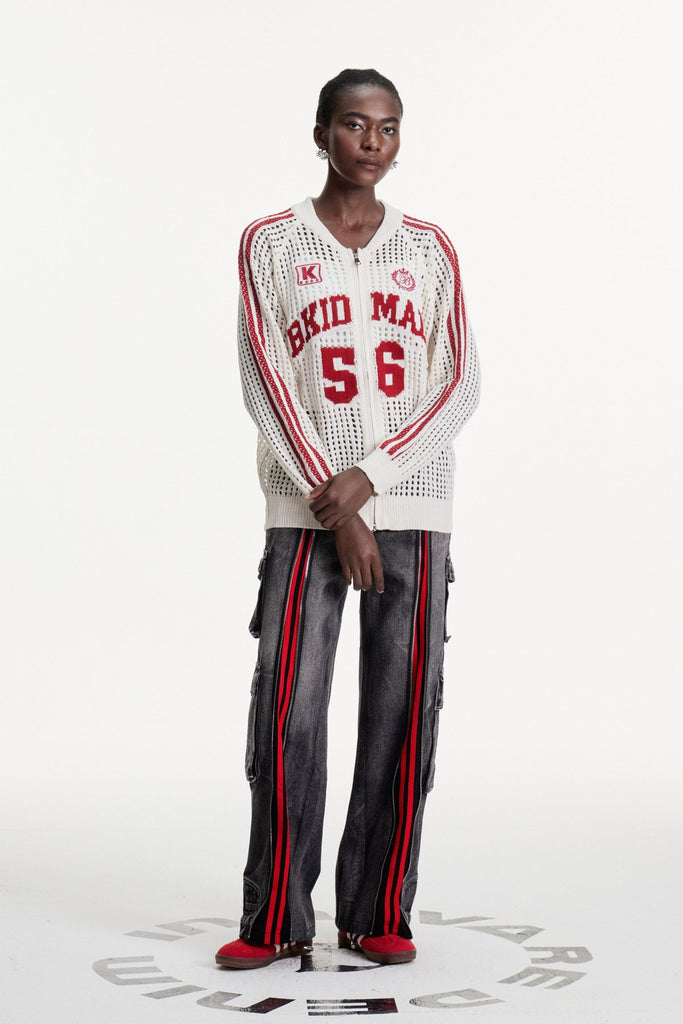 Shop  black dress - Perfect for special occasions | Colomba Zipper Stripe Cargo Jeans In Black