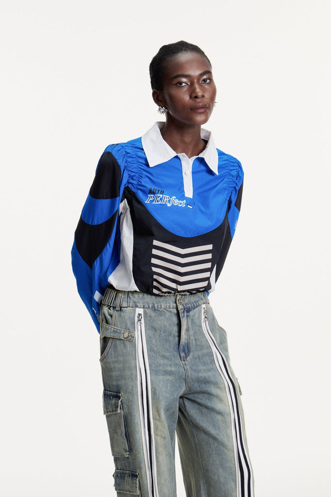 Stylish beautiful dress | Colombano Drawstring Print Top - Ideal for special occasions