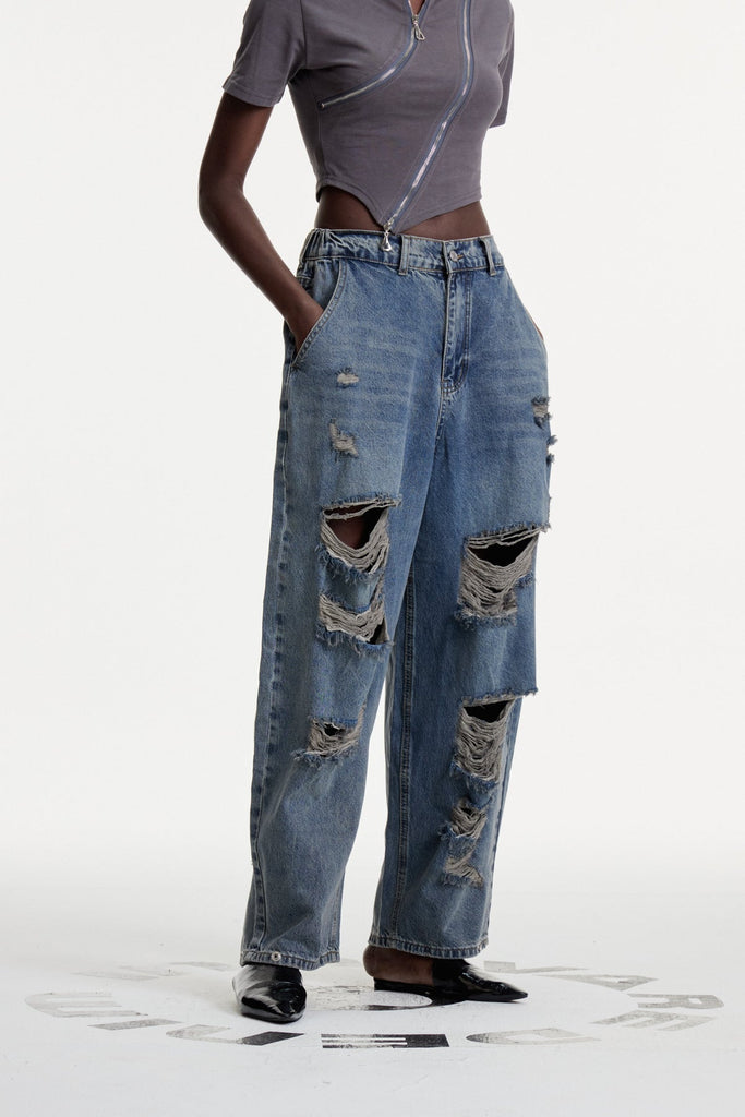 Stylish beautiful dress | Colten Ripped Cutout Jeans - Ideal for special occasions