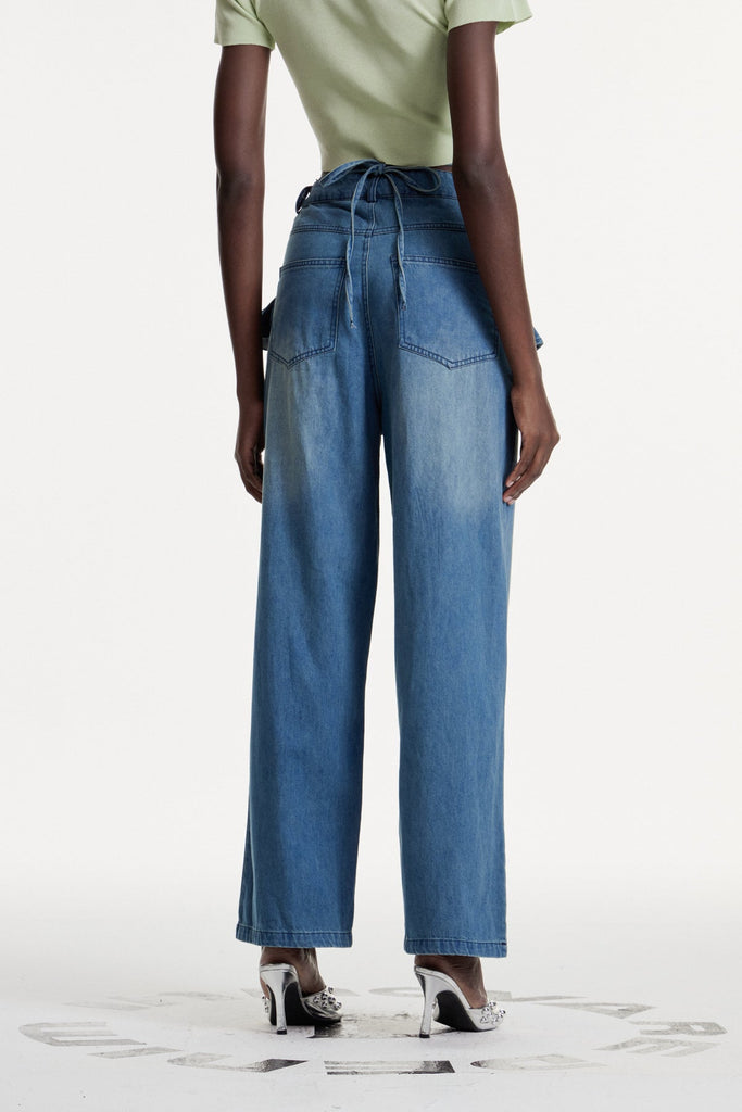 Comgal Ruffle Jeans - Stylish beautiful dress for special occasions | Buy Online