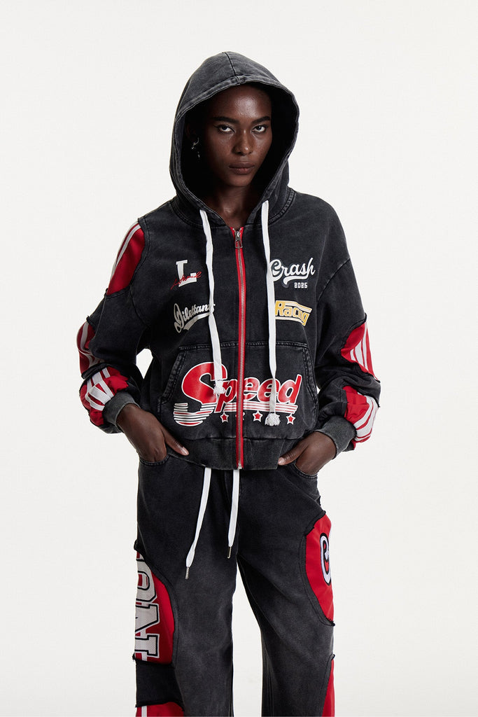 Conchobhar Stripe Print Denim Jacket - Stylish beautiful dress for special occasions | Buy Online