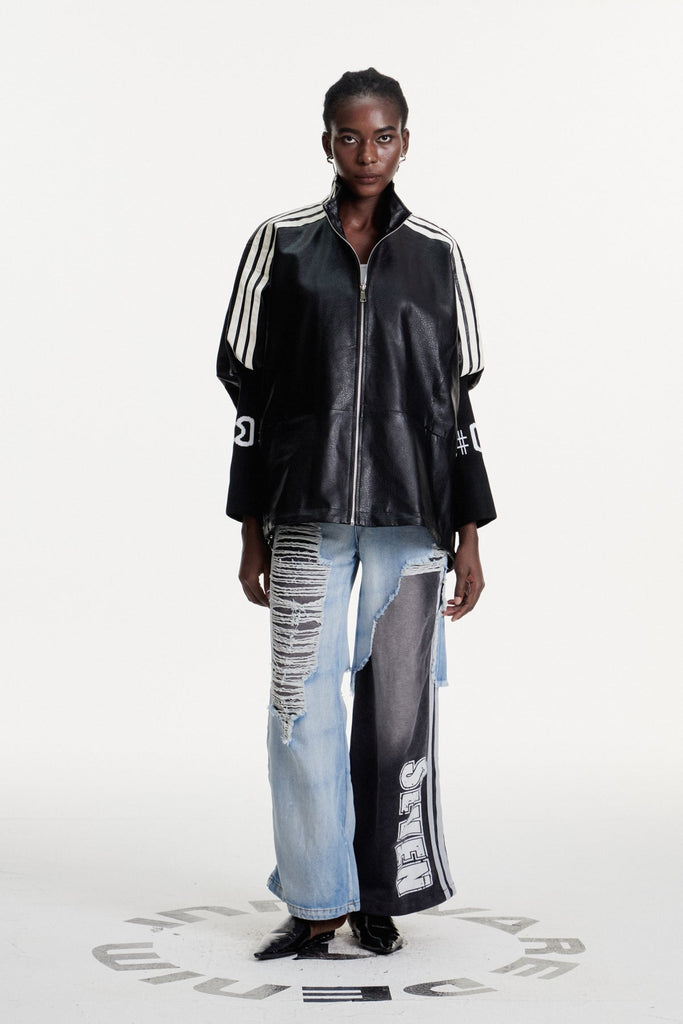 Shop  beautiful dress - Perfect for special occasions | Concordia Deconstruct Ripped Stripe Jeans