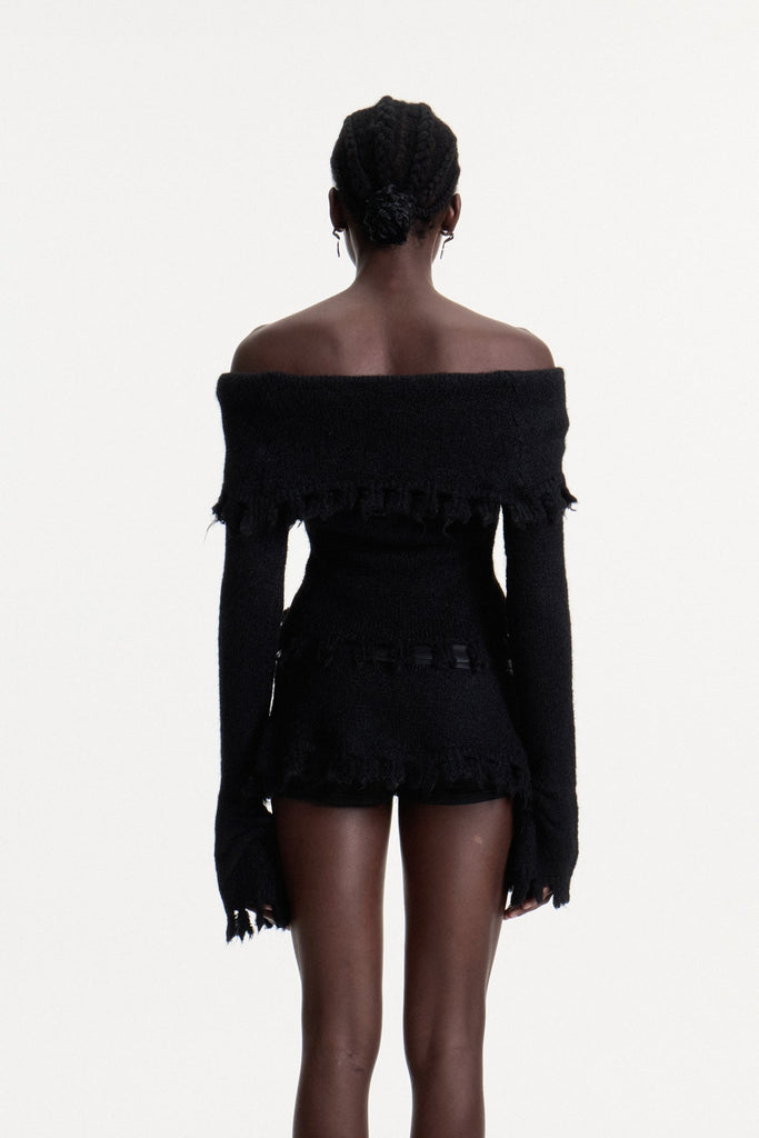 Conleth Off Shoulder Fringe Skirt Set - Stylish beautiful dress for special occasions | Buy Online