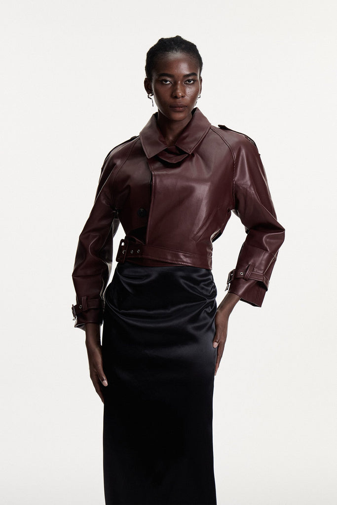 Shop  beautiful dress - Perfect for special occasions | Conley Asymmetric Leather Jacket