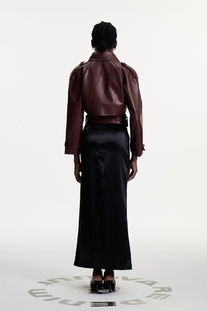 Stylish beautiful dress | Conley Asymmetric Leather Jacket - Ideal for special occasions