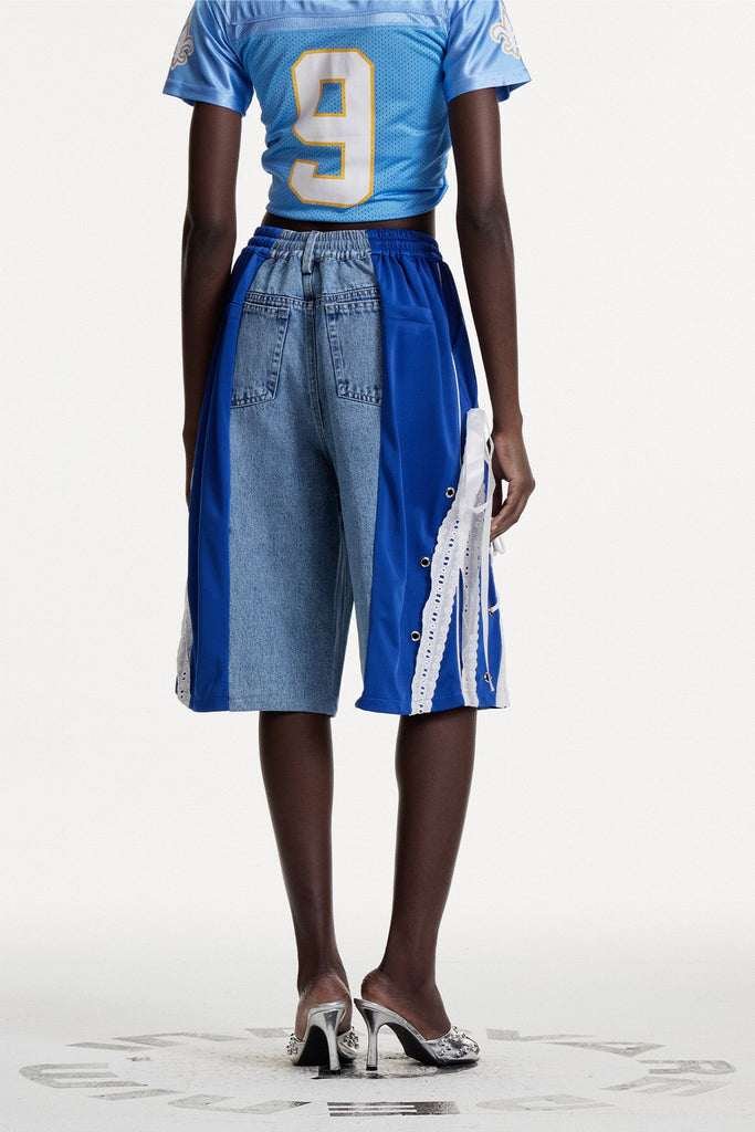 Shop  beautiful midi - Perfect for special occasions | Conner Deconstruct Lace Up Midi Jeans