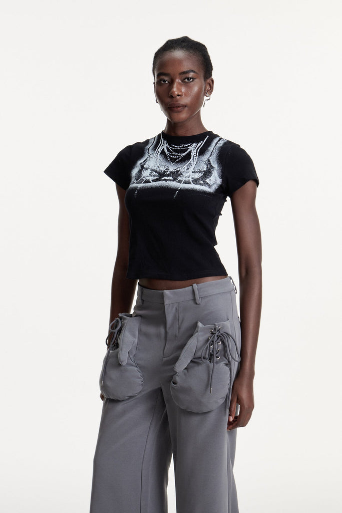 Conrad Print Bodycon T Shirt - Stylish beautiful dress for special occasions | Buy Online