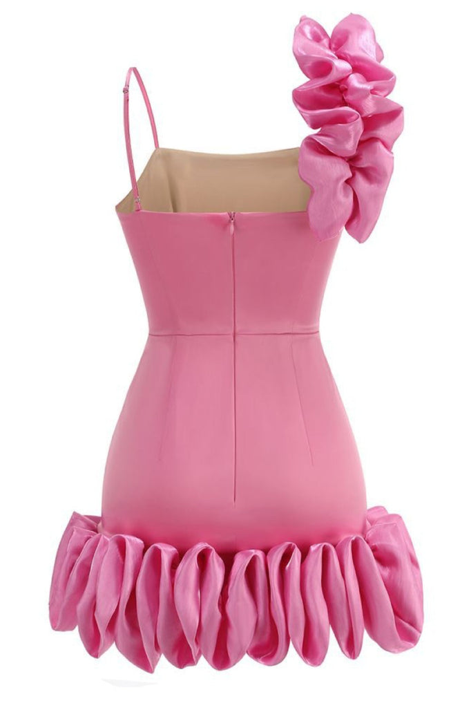 Stylish beautiful dress | Constance Puff Satin Mini Dress - Ideal for special occasions