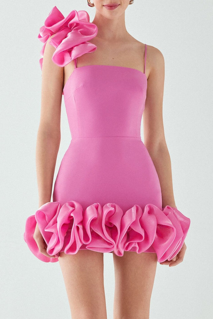 Shop  beautiful dress - Perfect for special occasions | Constance Puff Satin Mini Dress